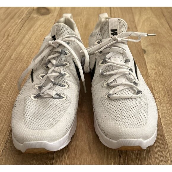 NIKE Youth 6Y VAPOR SPEED TURF VPR Lacrosse Shoes White Metallic #850673-111 - Picture 2 of 5